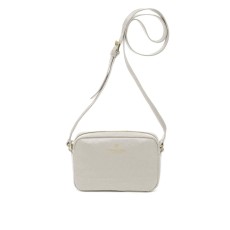  SPALDING & BROS. Borsa tracolla CINDY collezione Tiffany pelle di vitello Off White